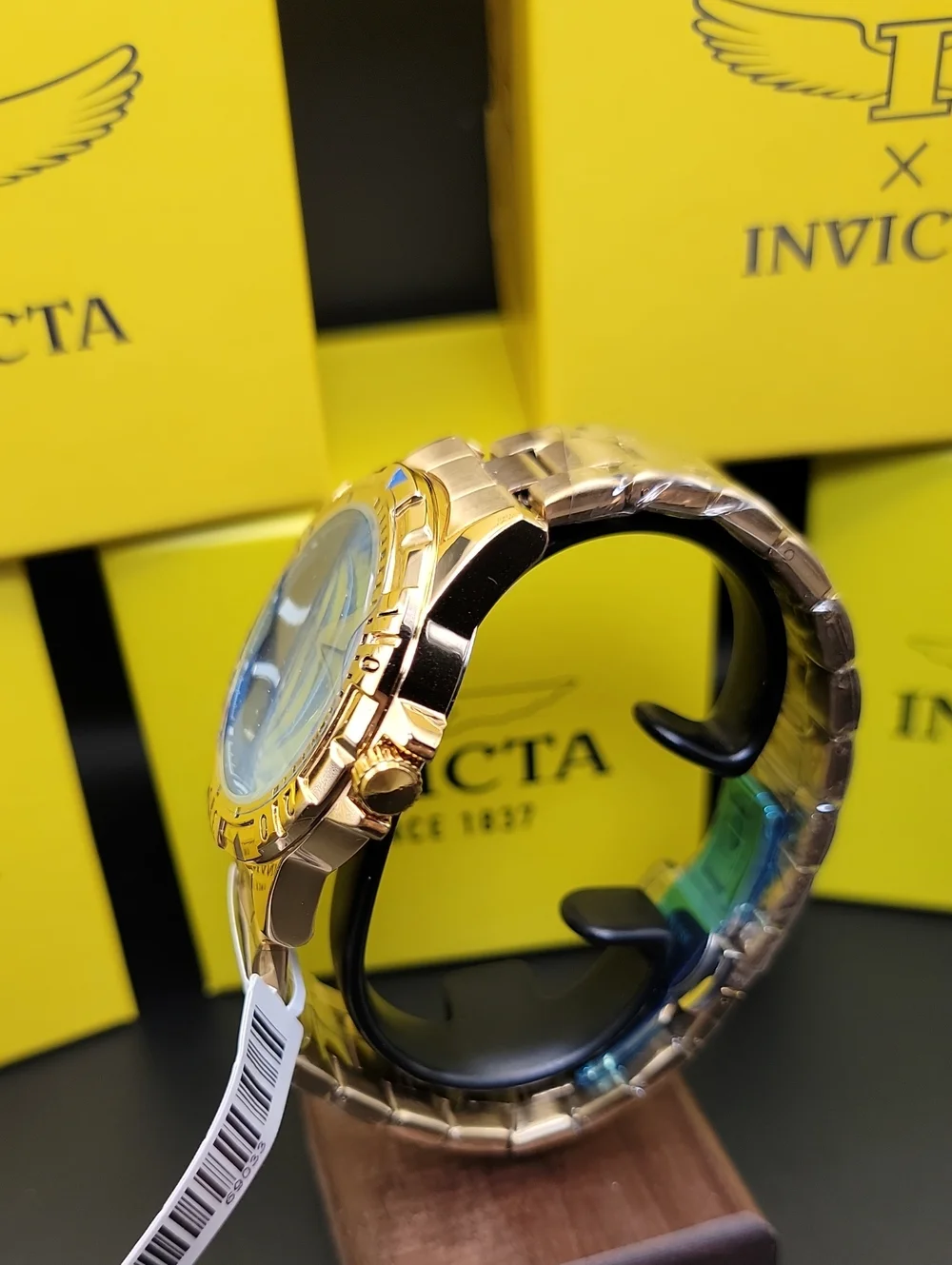 NEW ⌚️ Invicta Specialty I by Invicta Men's Blue Sunray Gold Watch - 42mm 69033